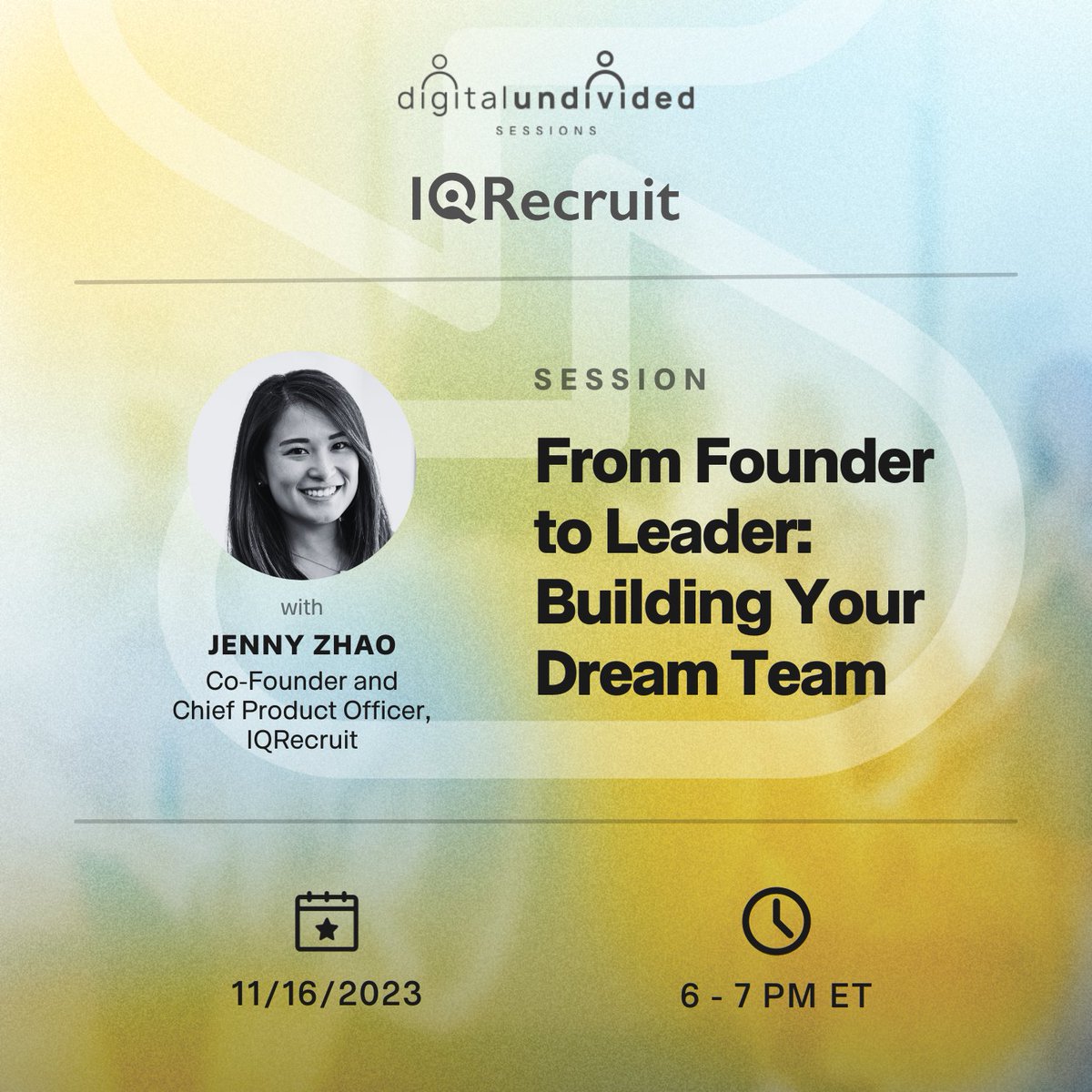 digitalundivided (@digundiv) on Twitter photo 🚀 Ready to build your dream team? Join us on Nov 16 for a special session hosted by <a href="/digundiv/">digitalundivided</a> and IQRecruit. Learn the secrets to effective hiring and how to craft a fantastic hiring plan!
RSVP: bit.ly/DreamTeamNov16 🌟 🚀 Ready to build your dream team? Join us on Nov 16 for a special session hosted by <a href="/digundiv/">digitalundivided</a> and IQRecruit. Learn the secrets to effective hiring and how to craft a fantastic hiring plan!
RSVP: bit.ly/DreamTeamNov16 🌟