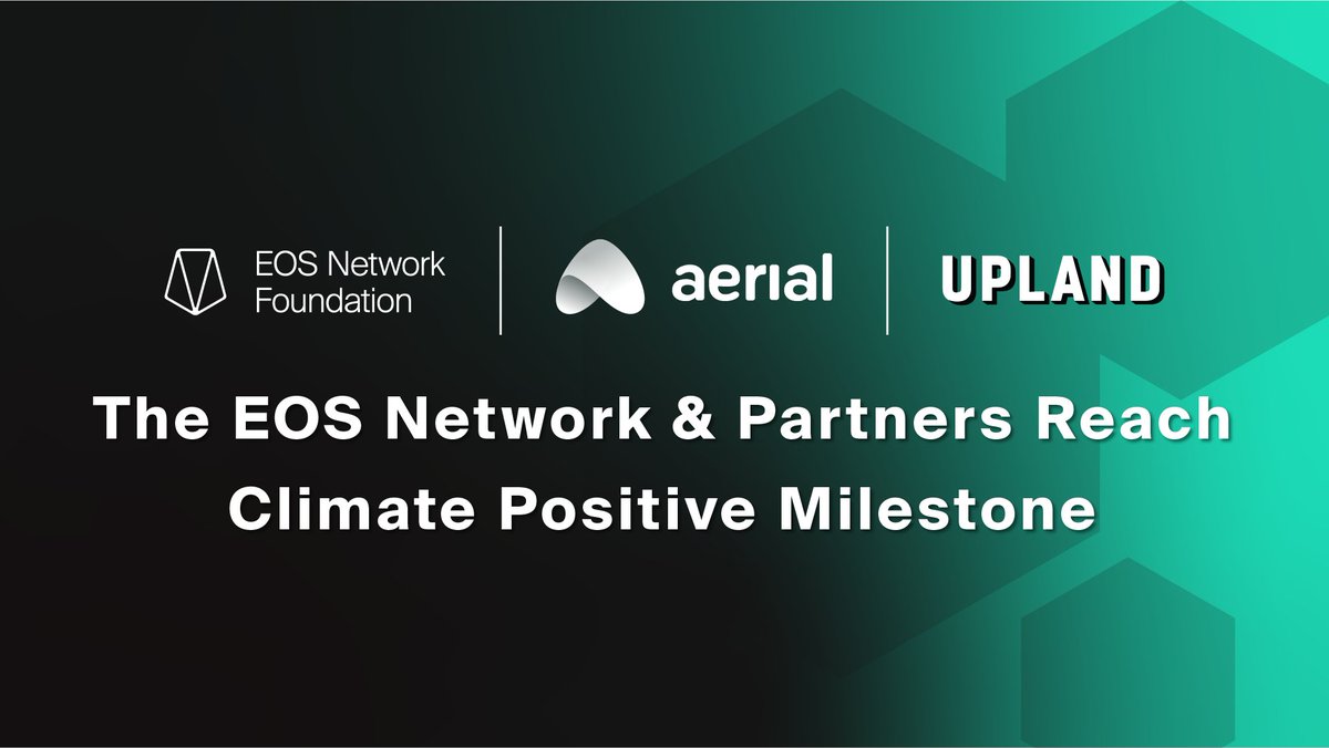Vaulta_'s tweet photo. We've recently announced that the #EOS Network is now a climate-positive blockchain network! 🌱✨

Learn how we've done it 👇
https://t.co/EoN1w0J7TZ https://t.co/3gTqZfRuW3