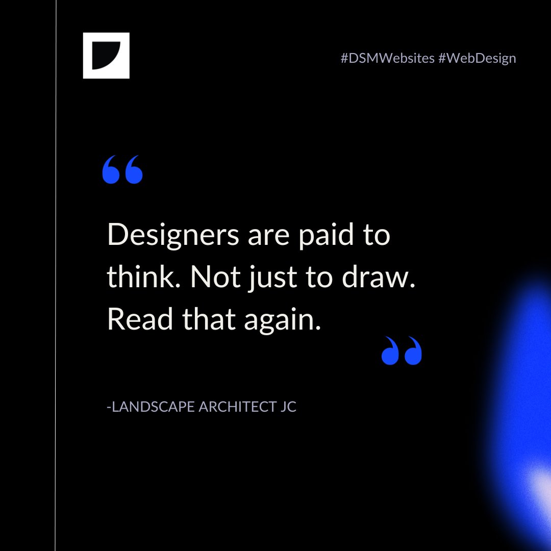 getdsm's tweet photo. Designers are the architects of ideas. Their creativity knows no bounds 💡✨

#designsourcemedia #designbeyonddrawing #dsmwebsites #webdesign https://t.co/SAQjfFSE8b