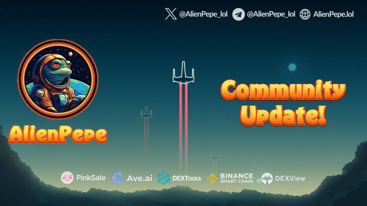 AlienPepe_lol's tweet photo. Ownership has been renounced!

https://t.co/Ctr4miEvmY

#ownership #renounced #trend #alienpepe #bsc #bnb #pancakeswap #launched https://t.co/VUoSG5FLoD