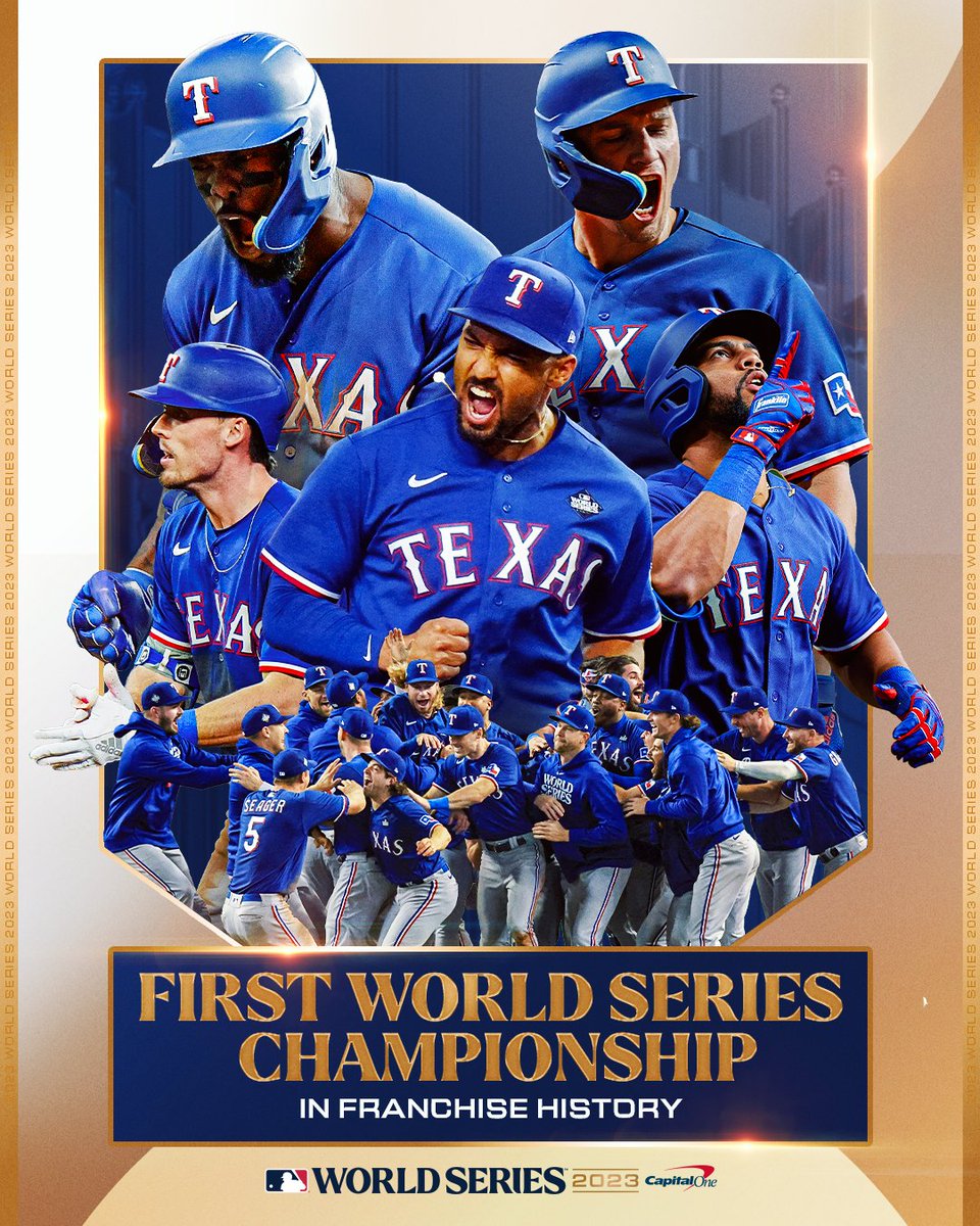 Good morning, <a href="/Rangers/">Texas Rangers</a> fans. You're waking up as #WorldSeries champions!