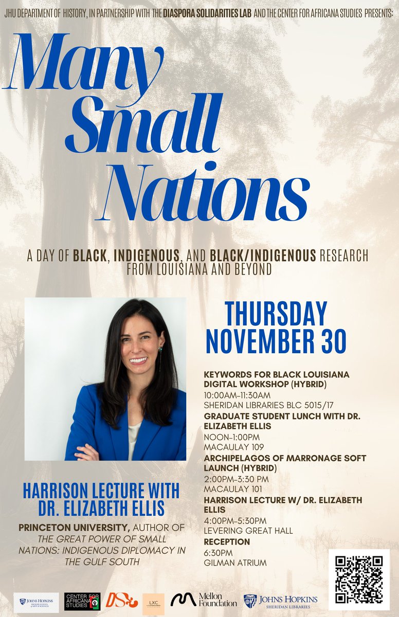 It's November, which means it's almost time for the Harrison Lecture featuring Professor Elizabeth Ellis! Mark your calendars for this day of celebrating Black and Indigenous history and the fantastic work of our LxC members!