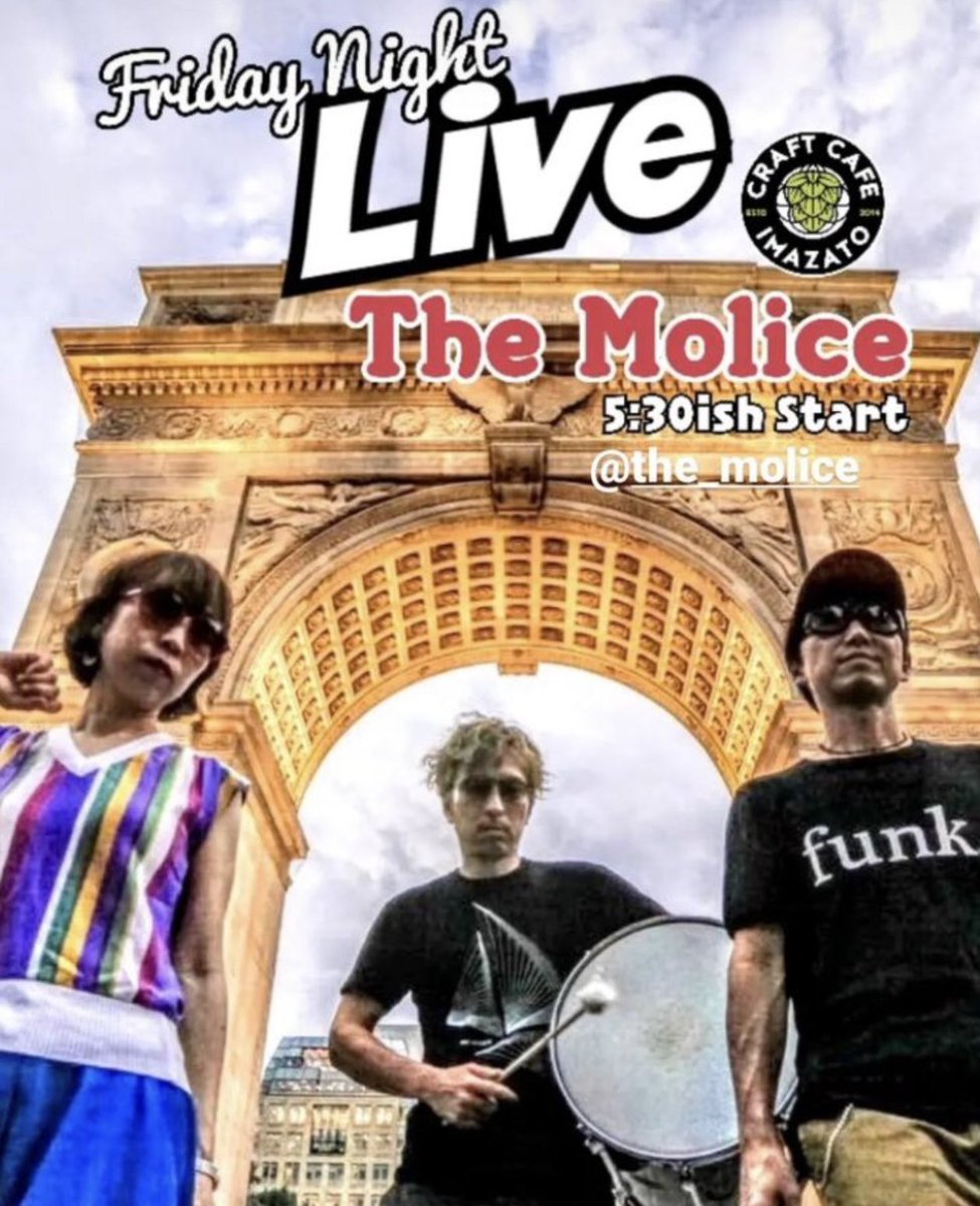 Tomorrow! On Friday, Nov. 3rd come down to Craft Beer Cafe Imazato in Osaka for a live Molice set! craftcafeimazato.jimdofree.com #themolice #craftbeer #postpunkjapan #osaka