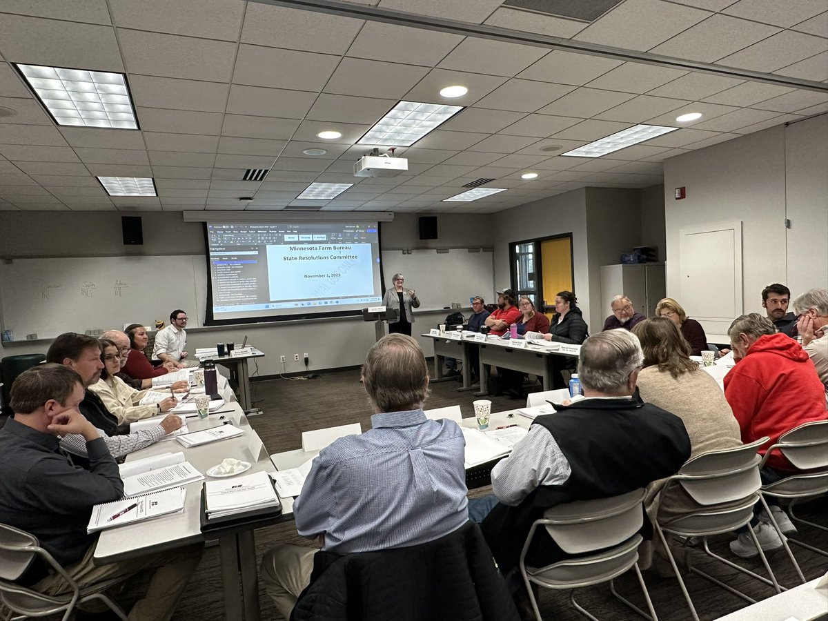 Yesterday, our Resolutions Committee members came to the state office to vet county Farm Bureau policy resolutions. This is arguably the most important day of the year, where members decide which policies I advocate for at the Capitol.