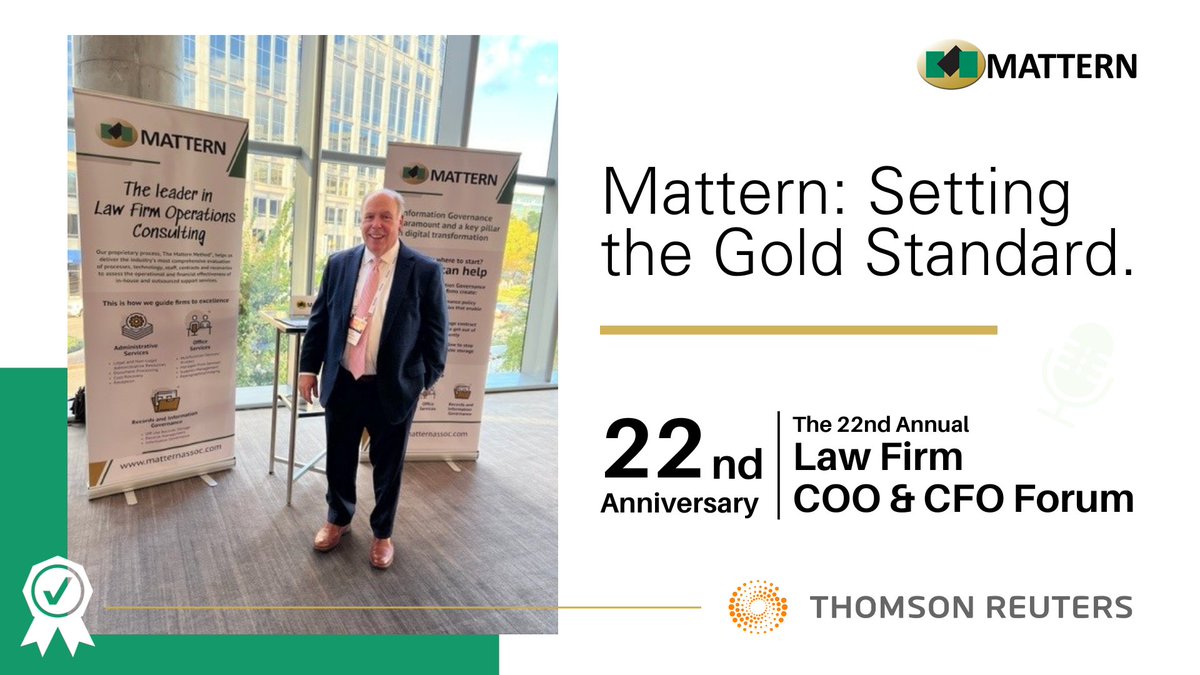 MatternofFact's tweet photo. Welcome to the 2023 COO CFO Forum. Mattern is proud to be a year over year sponsor of this perennially important, peer-driven thought leadership event. See you in D.C.! https://t.co/raXdwBhmSC