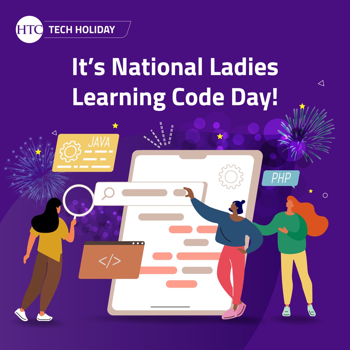 HTCWebSolutions's tweet image. National Ladies Learning Code Day aims to provide women and children with access to information and skills required to thrive in a digital world.
#LadiesLearningCode #WomeninSTEM #WomeninTech #technology #coding