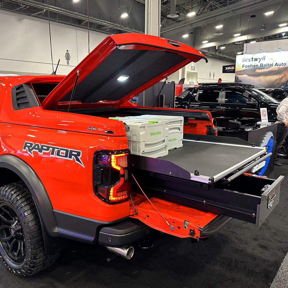 4x4at's tweet photo. Our next-gen Raptor build looking the business at SEMA 2023! 😉

📍 West Hall Booth No. 59227
@SEMASHOW

#sema #sema2023 #semashow #semashow2023 #lasvegas #semabuild #semabuild2023 #sematruck  #fordraptor #fordrangerraptor #raptor2023 #fordperformance #fordusa #fordnews https://t.co/Nxk0XnJAPW