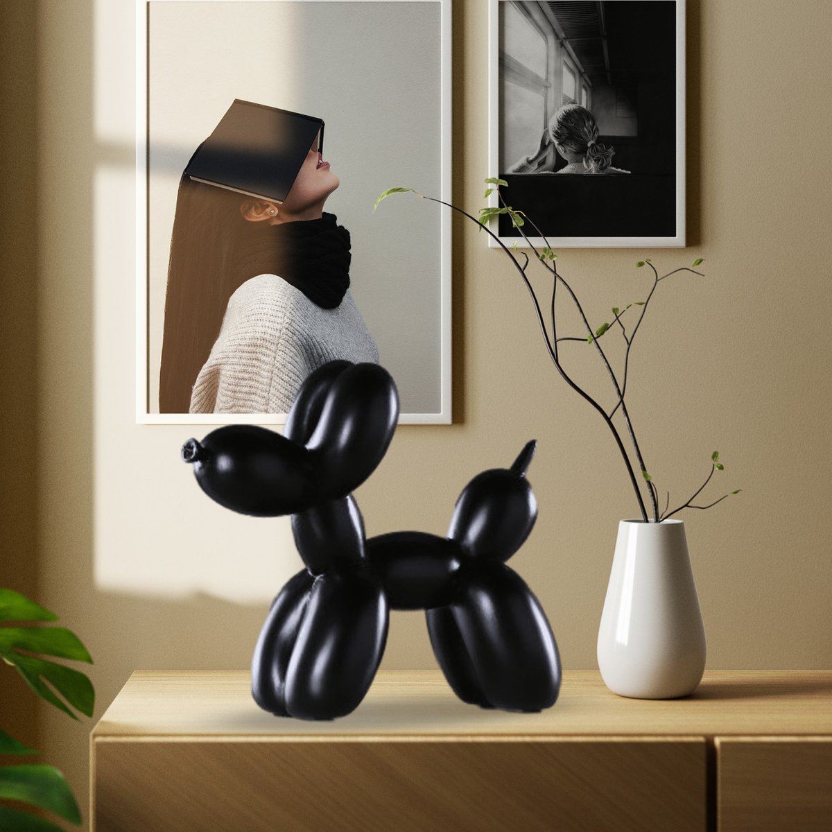 MinazeyCom's tweet image. Aria Siyah Modern Balon Köpek Biblo, evinizde veya ofisinizde şık ve dekoratif bir aksesuar olarak kullanabileceğiniz bir üründür. 
Bilgi için: minazey.com/urun/aria-mode… Bu biblo, balon köpek figürünün zarif ve modern bir tasarımıyla dikkat çekicidir ve masaüstü, raf veya sehpada…