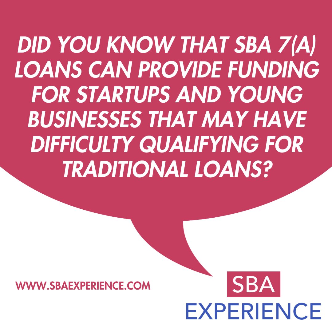 the_approvedguy's tweet photo. Did you know that SBA 7(a) Loans can provide funding for startups and young businesses that may have difficulty qualifying for traditional loans?

Learn more... https://t.co/uKVrCXwBgK

#sbaloans #sba7a #sbaexperience #theapprovedguy https://t.co/NXJh5JUkgm