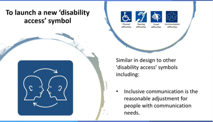 There is a new communication symbol 👏 in addition to physical, hearing and visual difficulties! How brilliant #RCSLTConf2023