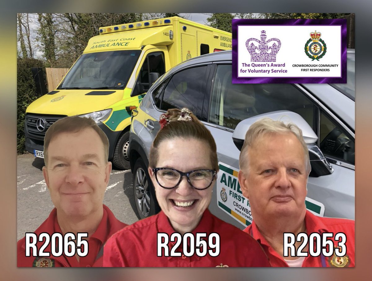 CrowboroughCFR's tweet photo. Despite the adverse weather on the back of #StormCiaran, we have great coverage with R2065, R2059 and R2053 available to @SECAmbulance to respond to emergency 9๏ธโฃ9๏ธโฃ9๏ธโฃ calls
#volunteers #TeamSECAmb #Crowborough #Wadhurst #Withyham #Rotherfield #charity #community https://t.co/7eqTcTbfZ2