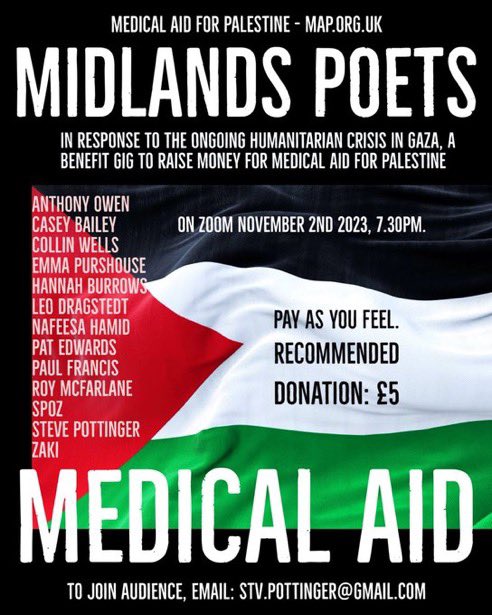 Huge thanks to the folk who’ve already made generous donations in support of this event. 🙏