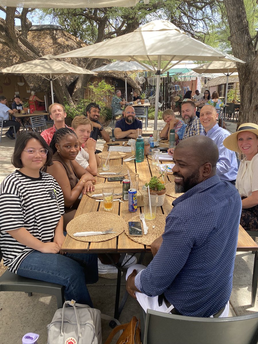 marcellevleenen's tweet image. Lunch meeting with our #AI task force @WISNamibia. Enjoyed listening to parents, students and colleagues about their hopes, concerns and creative solutions from pedagogy to policy! I hope the symposium idea comes to fruition! #LearningAtWIS