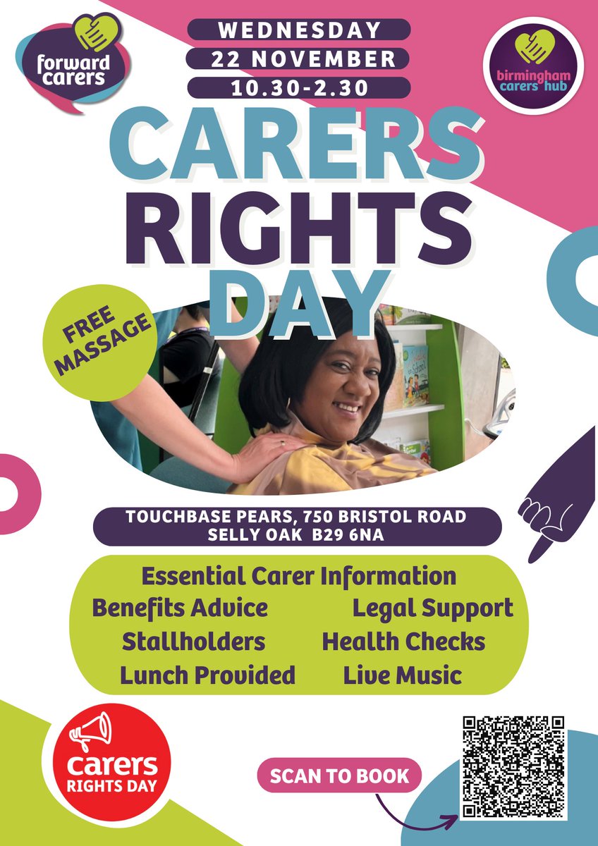 Three weeks to go until our #CarersRightsDay Event ow.ly/PTaO50Q3vrC All organisations tagged will be there on the day @ymcasutcol @BridgitCare @HWBrum