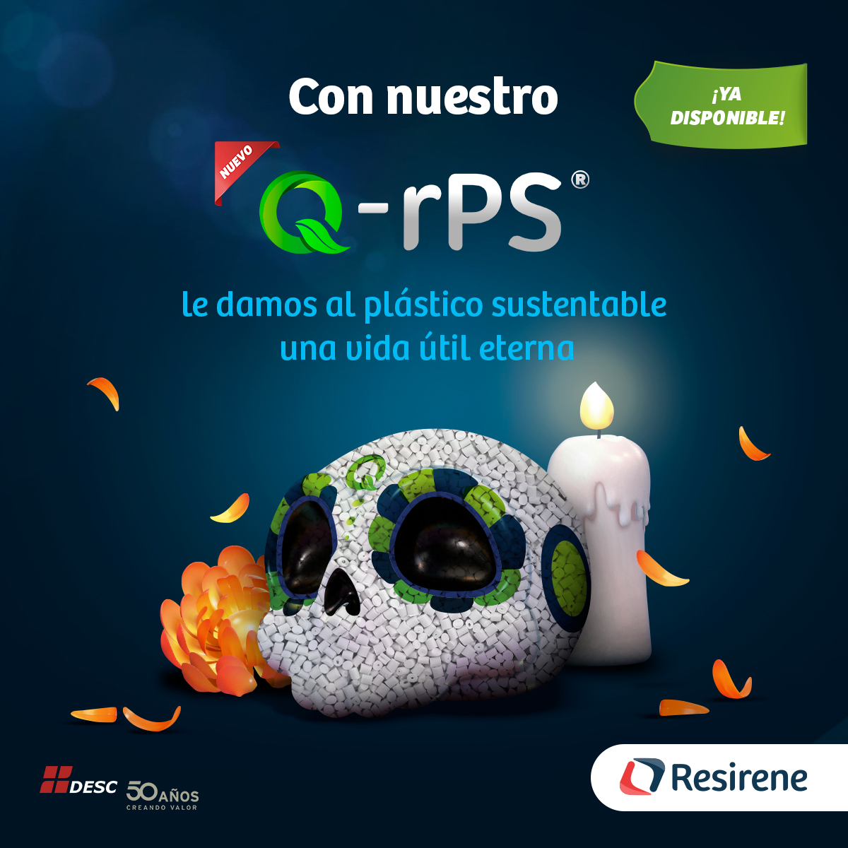 Resirene's tweet photo. Con nuestro nuevo proceso r-FLEX le damos una vida inmortal 
al plástico, ya que contiene poliestireno postconsumo reciclado que a su vez también es reciclable. 

#Resirene #AccionesPorElPlaneta #Q-rPS https://t.co/rPPYd5w3YY