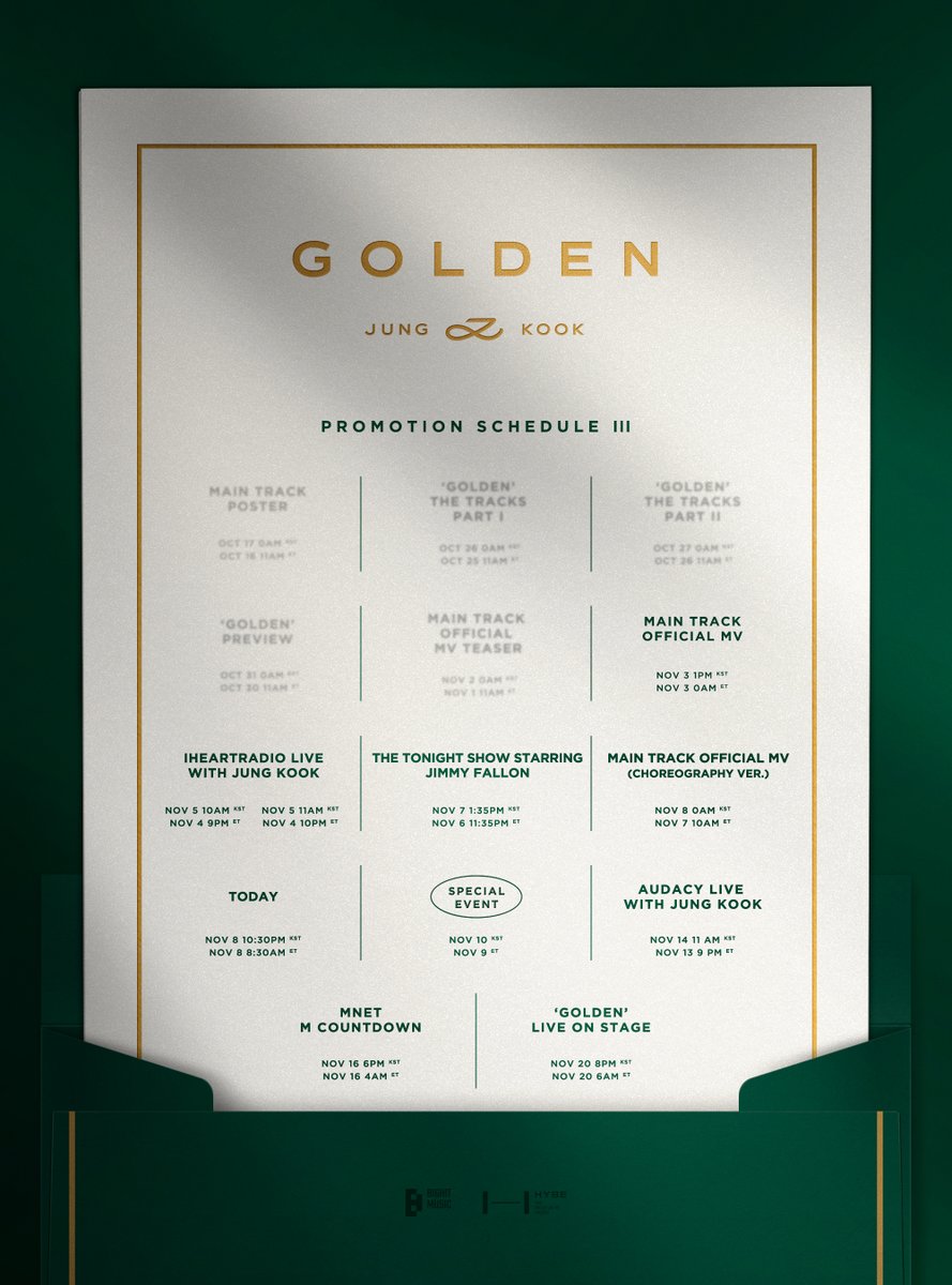 #정국 #JungKook 'GOLDEN' Promotion Schedule - 3 #JungKook_GOLDEN