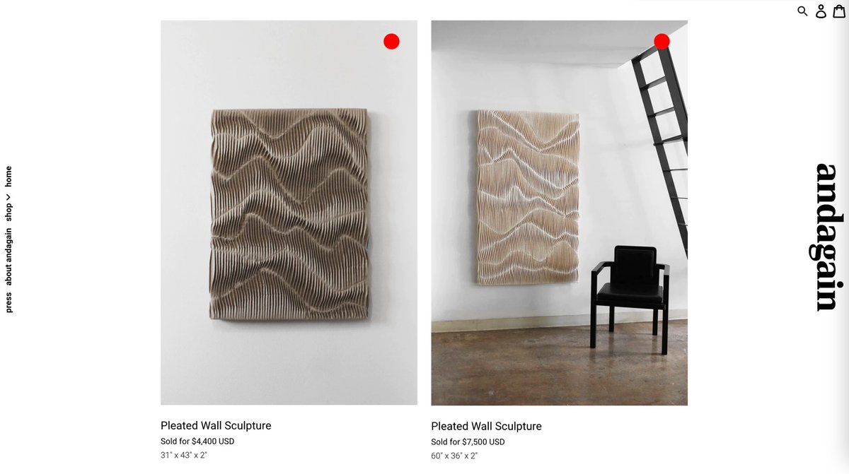 gm - red dots looking nice 🔴 In October we delivered many of our largest commissions yet with  <a href="/andagainco/">morgan young</a>!