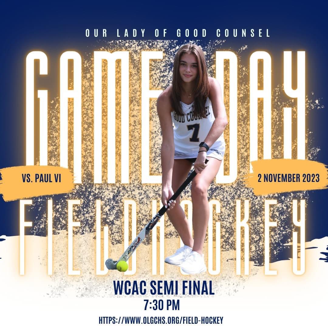 GoodCounselFH's tweet photo. Come 𝘰𝘶𝘵 and support us 𝕋𝕆𝔻𝔸𝕐 as we take on the 🐆 ‘s at 𝐇𝐎𝐌𝐄!   

🏆: WCAC Semi Final 
🆚: Paul VI High School
📆: Thursday, November 2nd
⏰: V- 7:30 pm
📍: Kline Stadium  
📺: https://t.co/a8ZTGA6h7V

𝕃𝔼𝕋'𝕊 𝐆𝐎 𝐅𝐀𝐋𝐂𝐎𝐍𝐒!!💙💛🤍

#AllOut💨 #GCStrong 🦆 https://t.co/sFN908WqUp