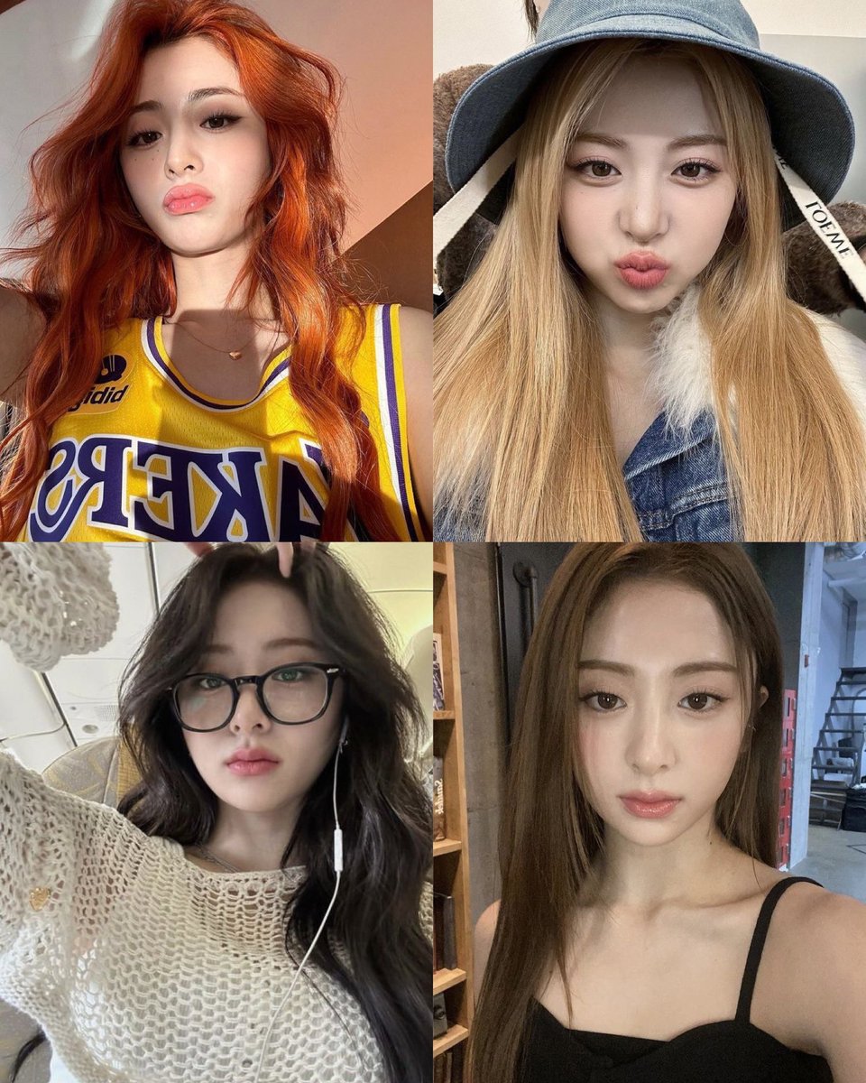 yunjin's different hair colors