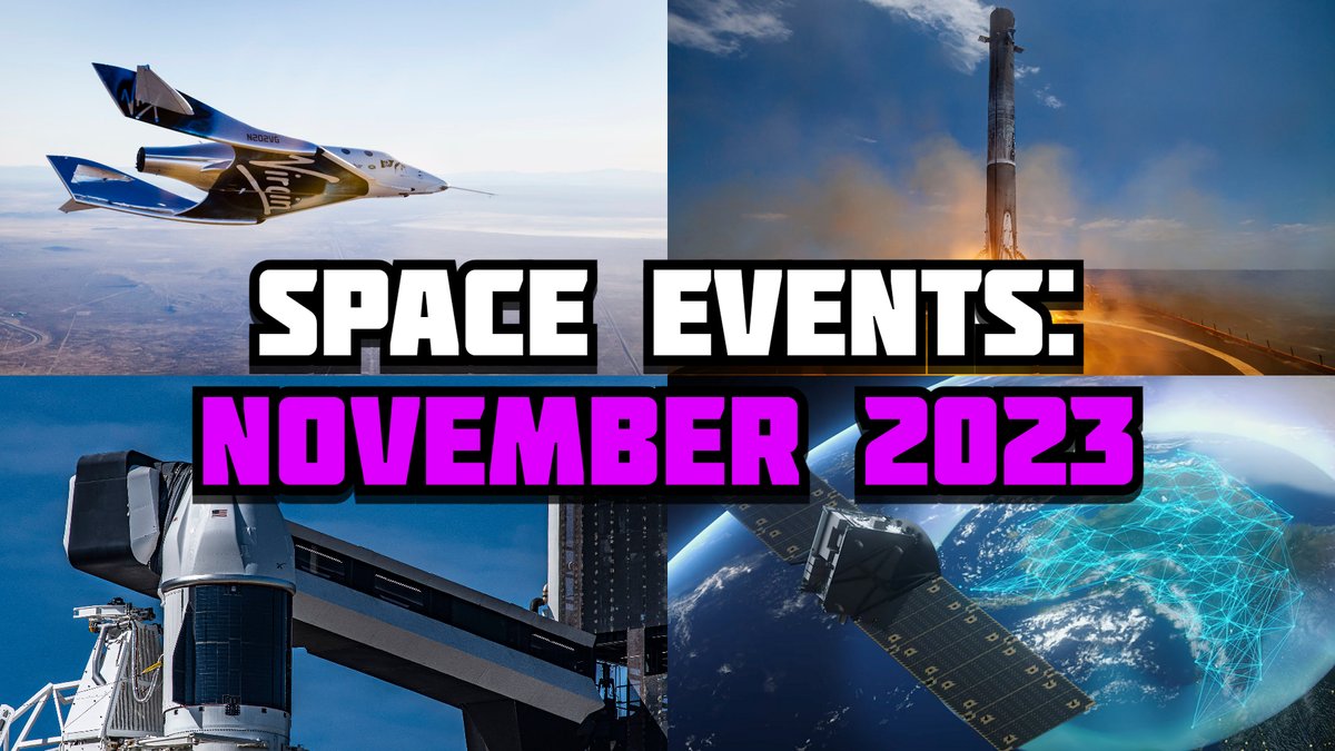 TheAchieved_'s tweet photo. Space Station Trips and Test Flights Encompass this Month in Aerospace. Let's see what is going on in November 2023! 👀🧵#spaceevents #spacex #virgingalactic #rocket https://t.co/NMVvfstqtt