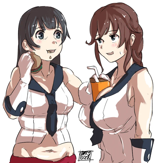 ドリンクホルダー#艦これ版深夜の真剣お絵描き60分一本勝負#艦これ版真剣お絵描き60分一本勝負_20231102#能代 