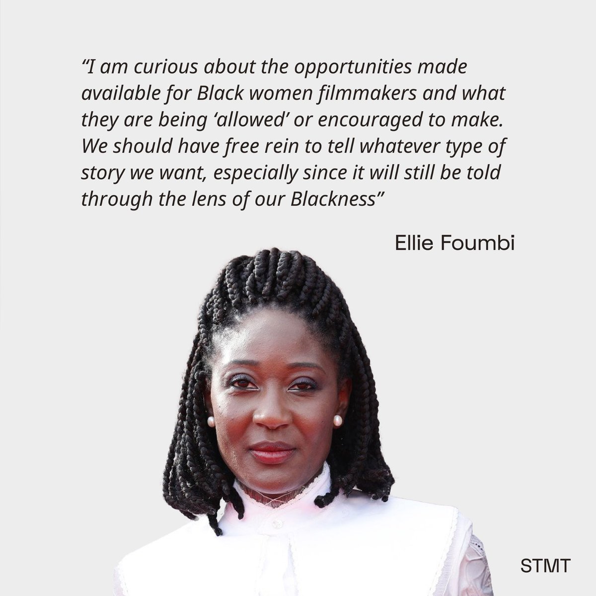 We asked @EllieAnette about her thoughts on opportunities for black women filmmakers. Being the second black female director to feature at Venice, we were curious to know whether she thought there were glass ceilings to be broken and here’s what she told us.
