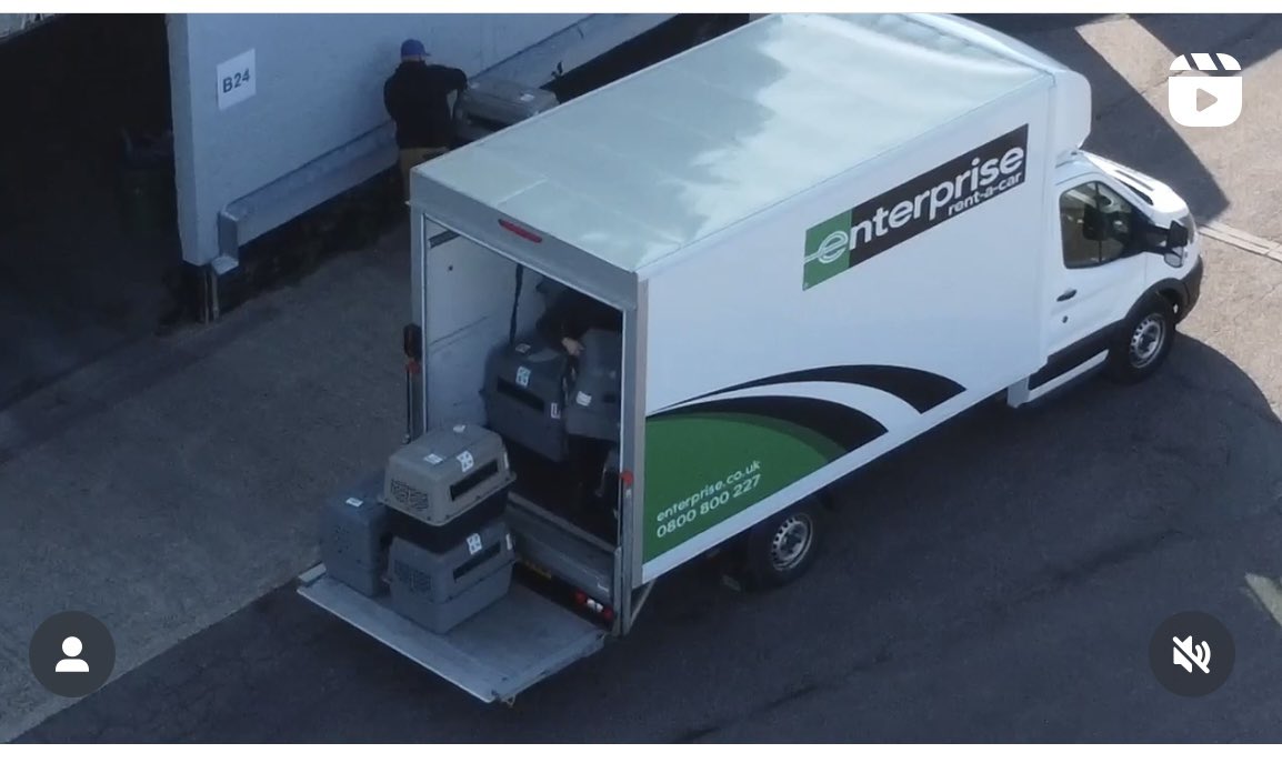MikeH790's tweet photo. This is a @Enterprise van leased out to carry innocent puppies to their death, this is not good business #BoycottEnterprise #BLOODMONEY #closembrbeagles #unacceptable #AnimalCruelty https://t.co/BwEZLqSM1Q