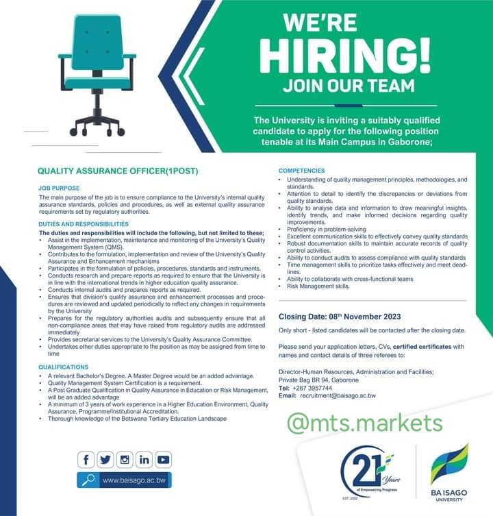 mt_sbw's tweet photo. QUALITY ASSURANCE OFFICER - Professional CV: P60, Cover Letter: P40 #Job_Tailored #ATS_Optimized https://t.co/vUvYOaZtmq