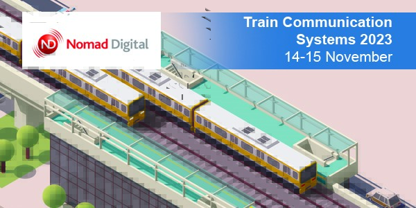 NomadDigital's tweet photo. ๐ Two weeks to go until we're Bronze Sponsors at BWCS @Traincomms 2023!
Hear from #TeamNomad at 11:45 on day two of event, and meet with our team at booth #6
Contact us at experts@nomad-digital.com.
#Rail #Transport #NomadDigital #Connectivity #TrainComms https://t.co/Dw5mpGSvqP