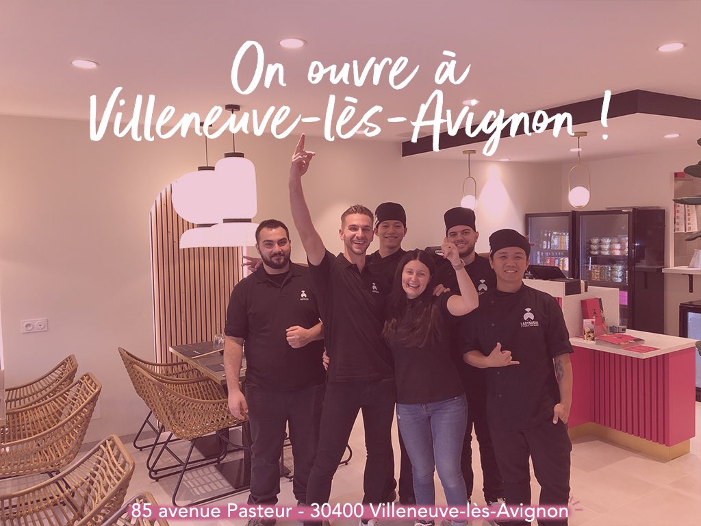 Say #WELCOME to… La team de #VilleneuvelesAvignon ! 👋

Aujourd’hui la famille #LadySushi s’agrandit avec l’#ouverture d’un tout nouveau #restaurant situé à Villeneuve-les-Avignon (30) 😍

Vous pouvez les retrouver au 85 Av. Pasteur 📍

-

lady-sushi.fr