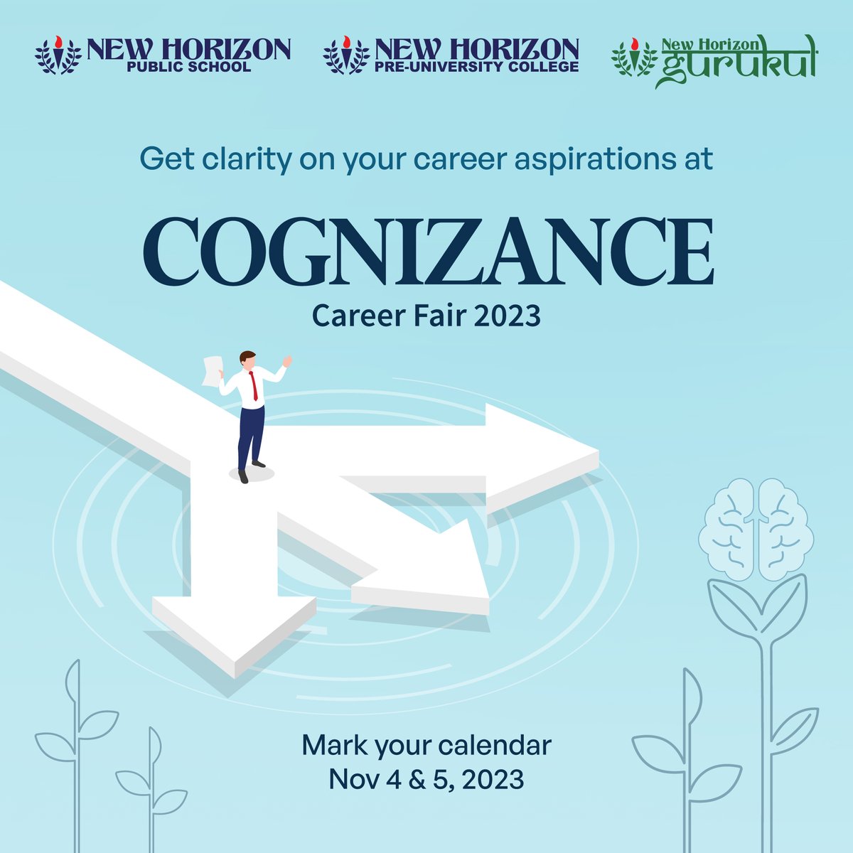 NHGurukul's tweet photo. Attention Class XI and XII students!
Get ready to kick-start your career at Cognizance - Career Fair 2023.
Join us on Nov 4th and 5th at the NHCE auditorium to explore endless career choices and meet with industry experts.

#CareerGrowth #careerfair #CareerFair2023 #CareerBoost https://t.co/CEY4MBgPGz
