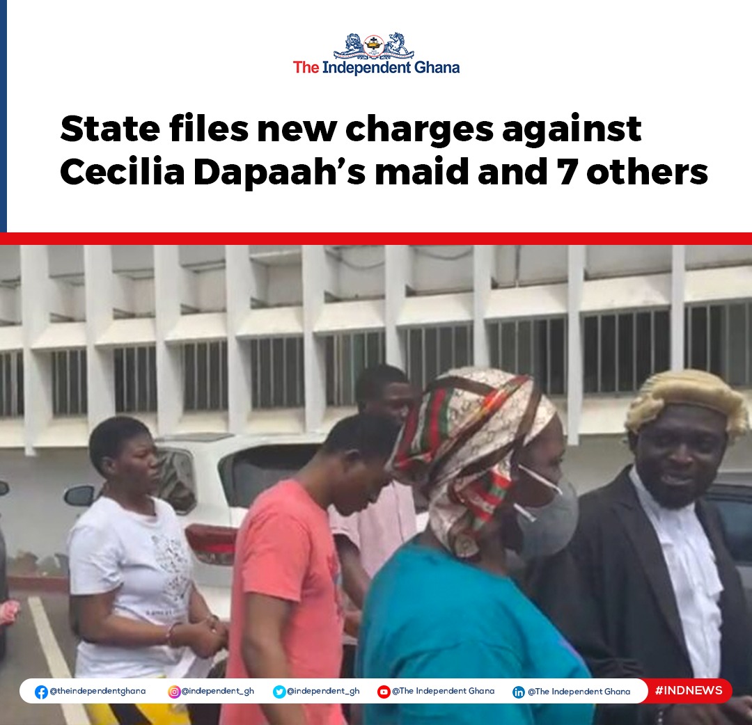 tignews_'s tweet image. State Prosecutors have lodged new charges at the High Court against Patience Botwe, the former housemaid of ex-Minister for Sanitation, Cecilia Abena Dapaah.

#INDNews 
Cheddar | La Meme | National Cathedral | Presidential Yacht | Kudus #MovementForChange Asakaa