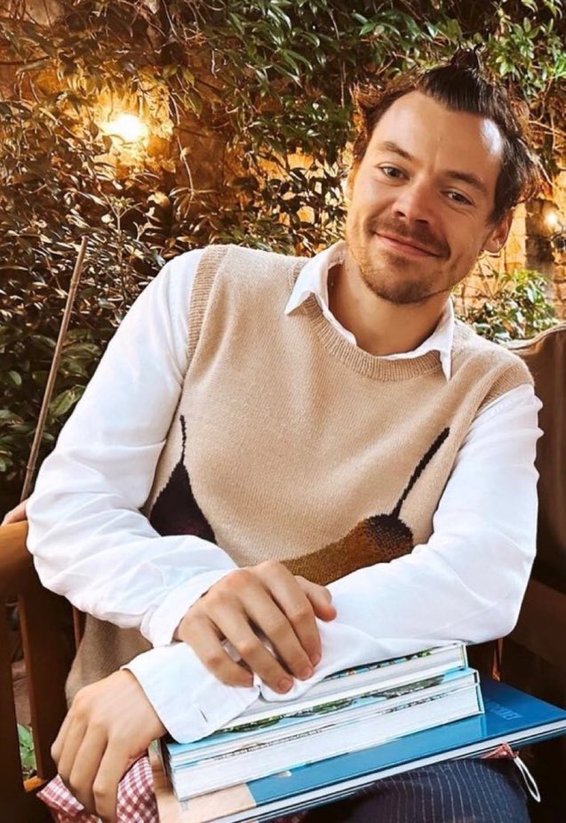 louviis's tweet photo. non harry styles che da pop star mondiale è diventato un professore di storia e filosofia nel liceo classico di un paesino di montagna con 47 abitanti e 2 cani https://t.co/39MfhtopW4