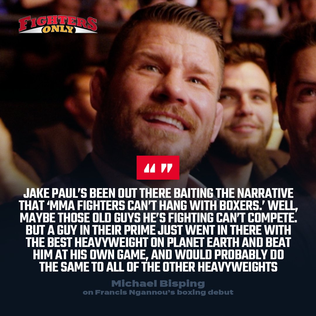 FightersOnly's tweet image. Michael Bisping believes there could be a bright future ahead for Francis Ngannou in the heavyweight boxing world 🥊

#michaelbisping #francisngannou #boxing