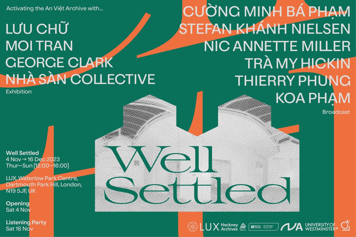 Upcoming Exhibition: Well Settled from 4 Nov - 16 Dec ft. newly commissioned works by Nhà Sàn Collective, Moi Tran, George Clark and Lưu Chữ. 

Opening event on Sat 4 Nov, 2-4pm with a performance at 3.30pm 

Free, all welcome! 
lux.org.uk/event/exhibiti…