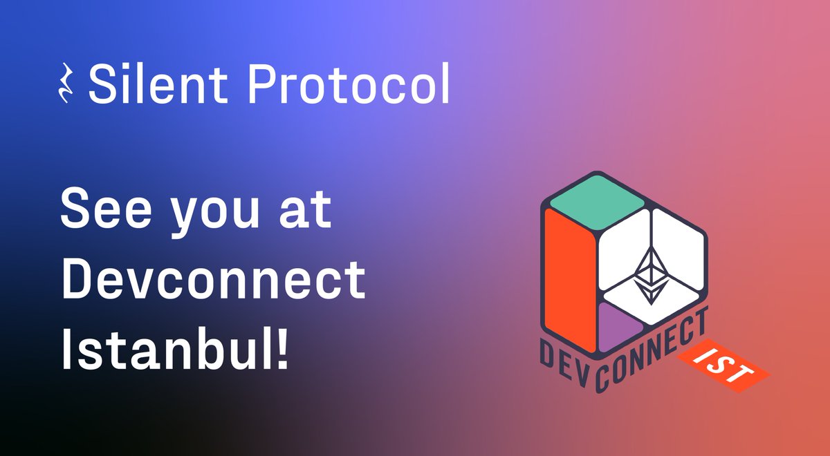 silentdao_'s tweet photo. See you soon, Istanbul(lish)🐂🇹🇷

Drop a comment if you’ll be at DevConnect and want to meet us.

We will be hosting a side event.

More info soon👀 https://t.co/9LSEuEpRxp