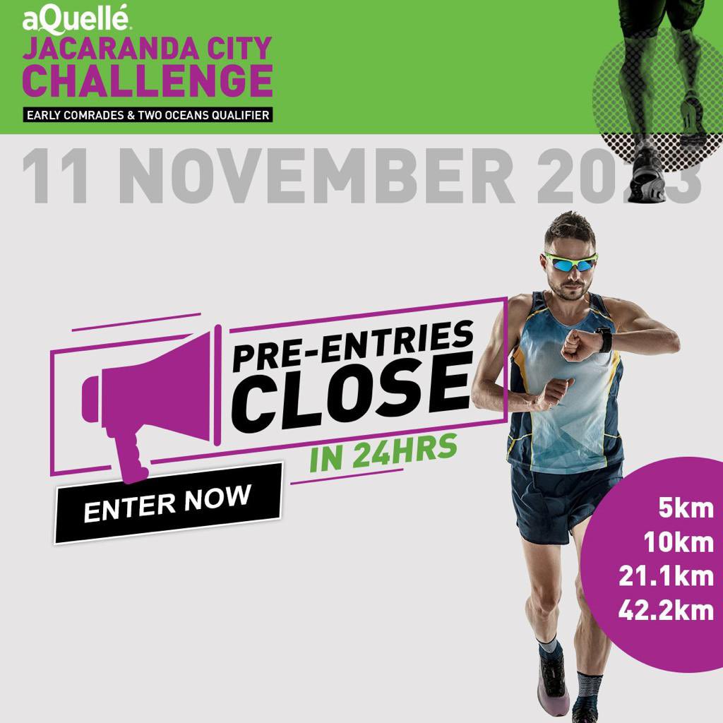 farananiac1's tweet photo. The countdown, has begun‼️
Get your entry… sprint to the link in the bio and get your entry!
#JacarandaCityChallenge2023
#EasyQualifier
#EarlyQualifier
@SportsvendoHub https://t.co/OXrisZOlyJ