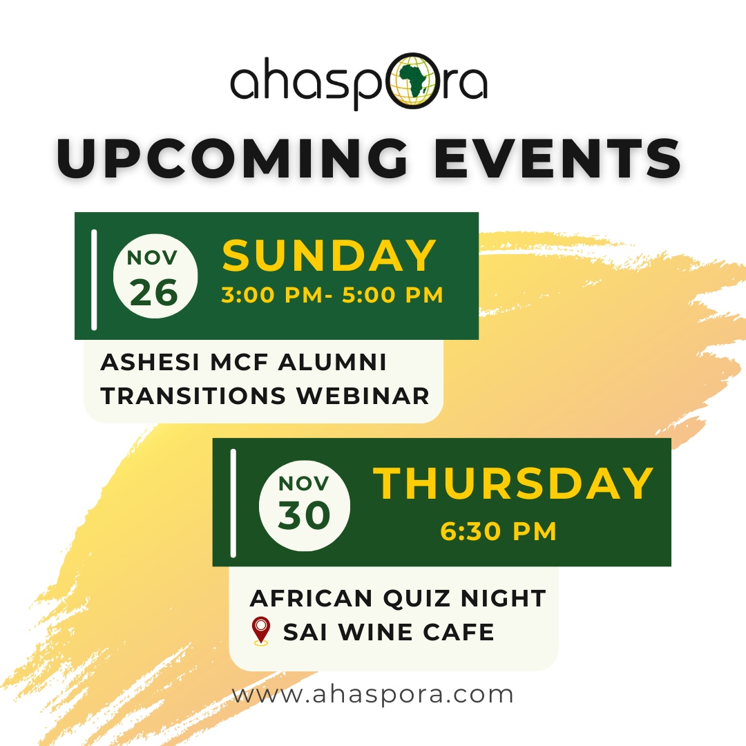 November events lineup is here! 🗓️ ⁠
Join us for a month filled with learning, networking, and community building. ⁠
⁠
#ahaspora #accraevents #explorepage #explore #nothingtodoinaccra