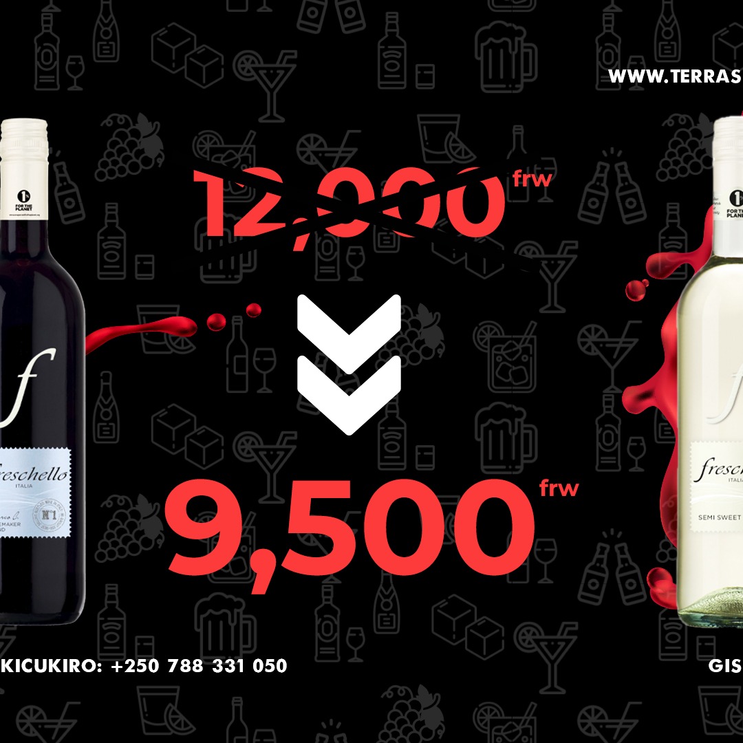 TerrassaW's tweet image. Enjoy the best wine at the best price in kigali🍷🎊
#winelovers #wine #Terrassawines #discount