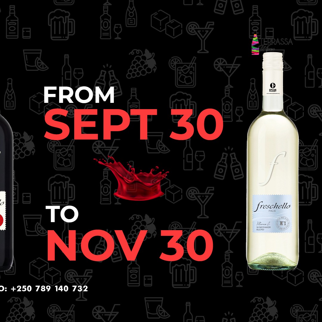 TerrassaW's tweet image. Enjoy the best wine at the best price in kigali🍷🎊
#winelovers #wine #Terrassawines #discount
