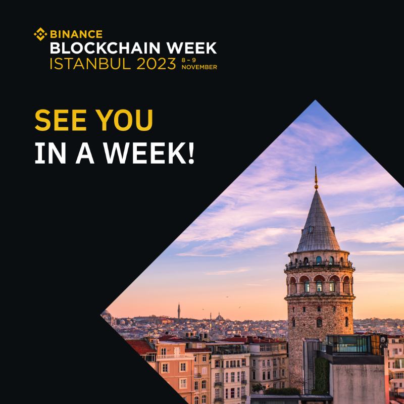 binance's tweet photo. See you all in a week! 

But before that, we'd like to thank our sponsors joining us in Istanbul for #BinanceBlockchainWeek

Check them out 👉