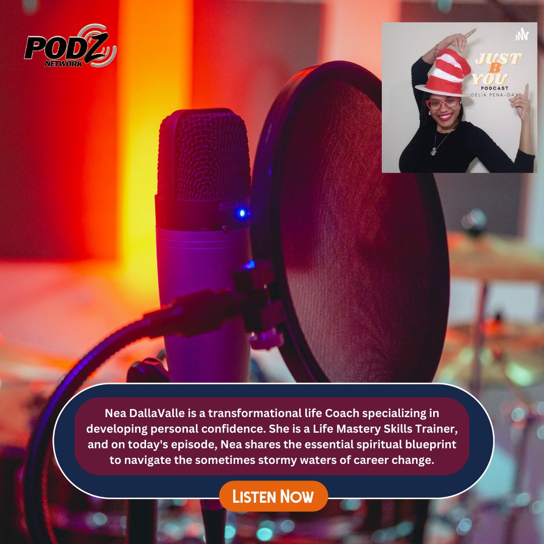 PodzNetwork's tweet image. Join Nea DallaValle, a transformational life coach and Life Mastery Skills Trainer, as she delves into the crucial spiritual blueprint for navigating the turbulent waters of career change. 🌟
.
.
Listen NOW: podznetwork.com
 #PodzNetwork #Podz #PodZofficial