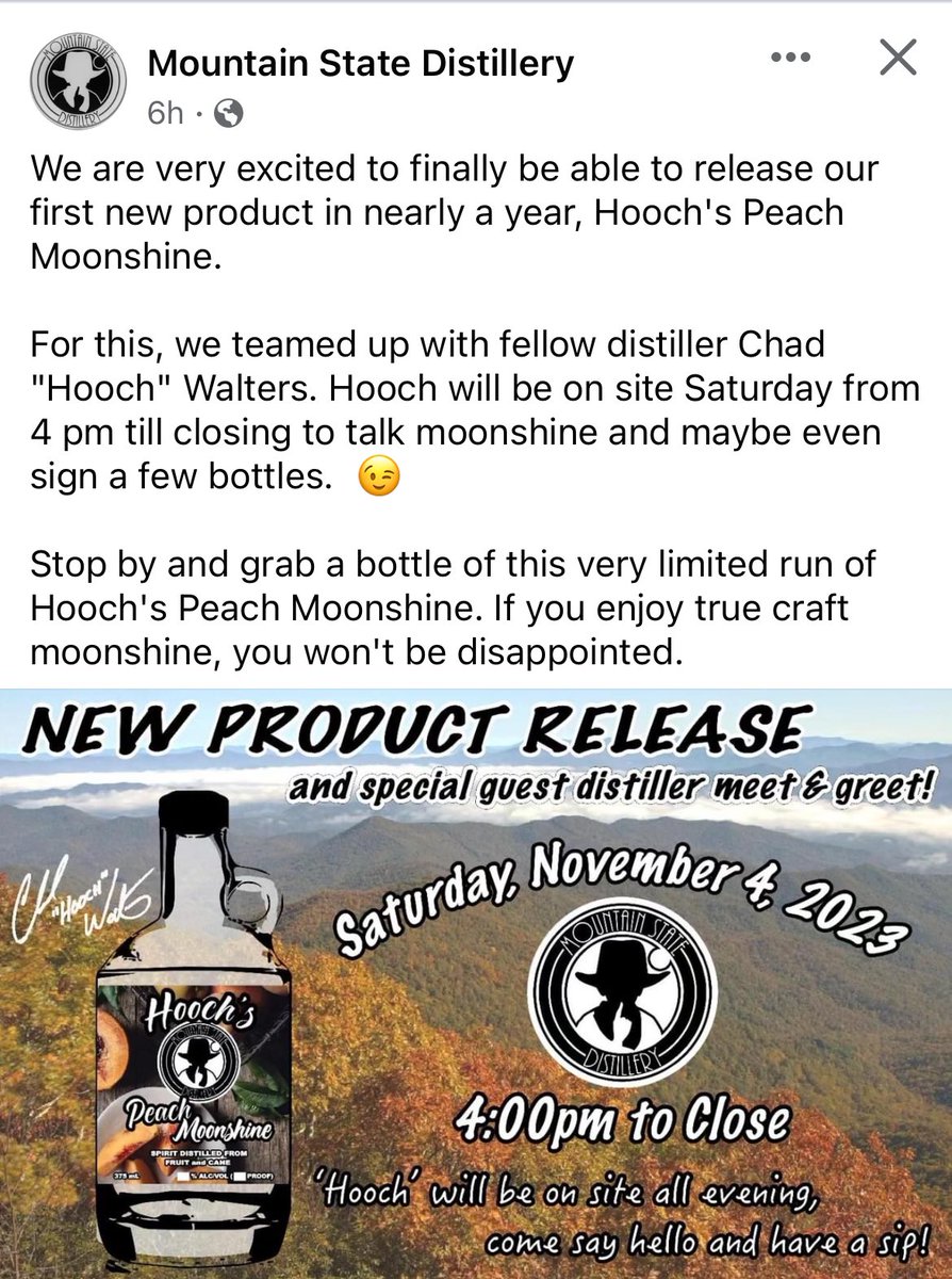 StateDistillery's tweet image. ….and Jeff will be there also. Stop by! 🍑 #DrinkWV #Shine #Moonshine #Peaches 🍑🍑🍑🍑🍑