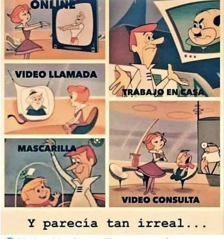ZraStocke's tweet photo. Que no caiga en el olvido que “Los Supersónicos” ya predijeron en los 60’s cómo estaríamos en el 2020. https://t.co/1TiNWKbqLT
