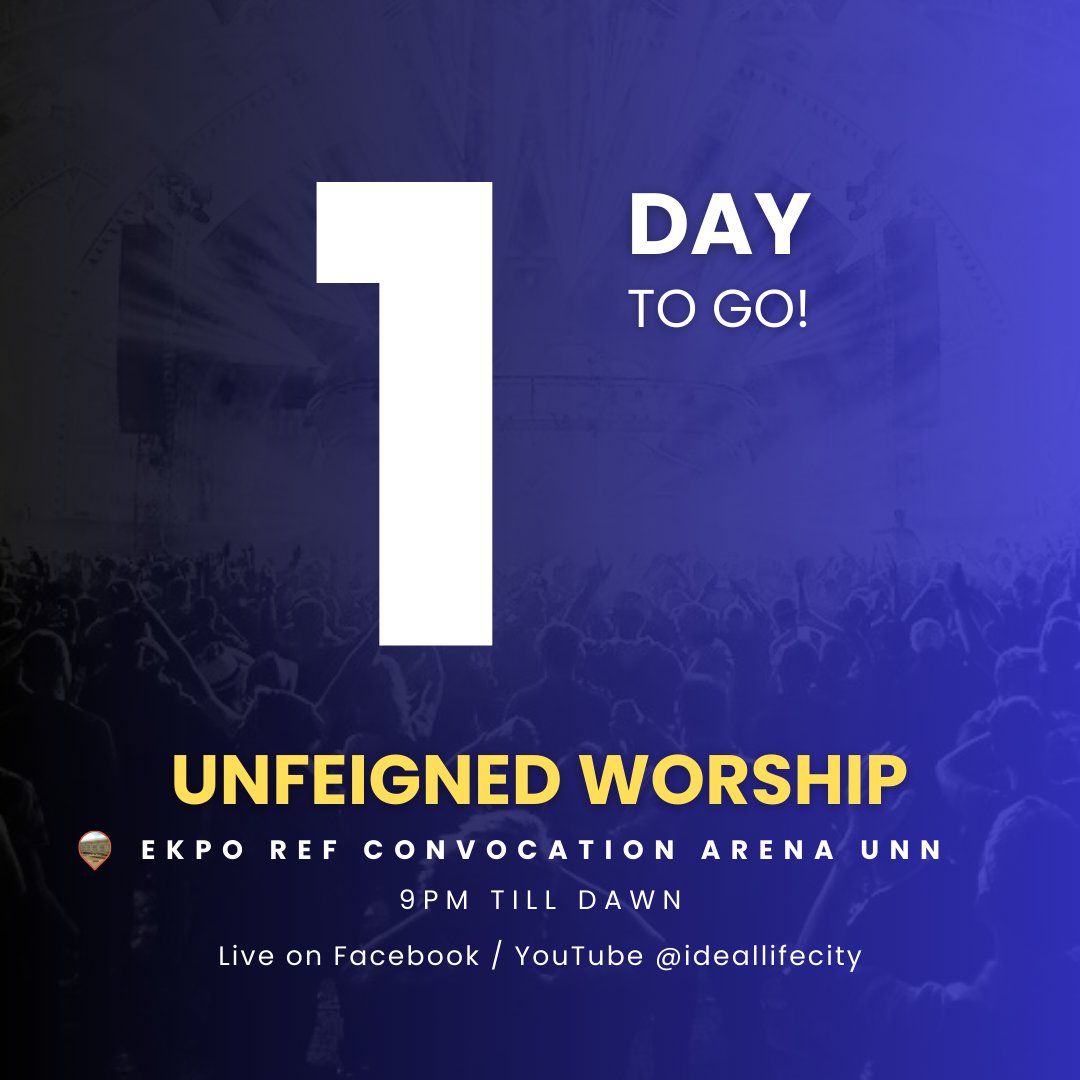 unfeignedwrship's tweet photo. 24 hours to go 🥳🥳🥳🥳
.
.
Have you registered?
Link is pinned to our profile 🚀
#unfeignediscoming
#unfeignedworship
#unfeigned2023
#unfeignedworshipexperience  #ideallifecity #praisedancer #praiseyah #praiseandworship #worshiptogether #praisedancer #praisebreak  #churchboys https://t.co/weDzf0yZ04