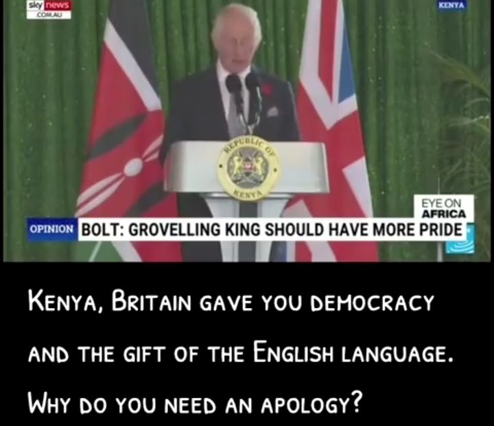 If this is not hate then what is it? Some people in Sky News are angry about King Charles & Queen Camilla's visit to Kenya. Watch👇