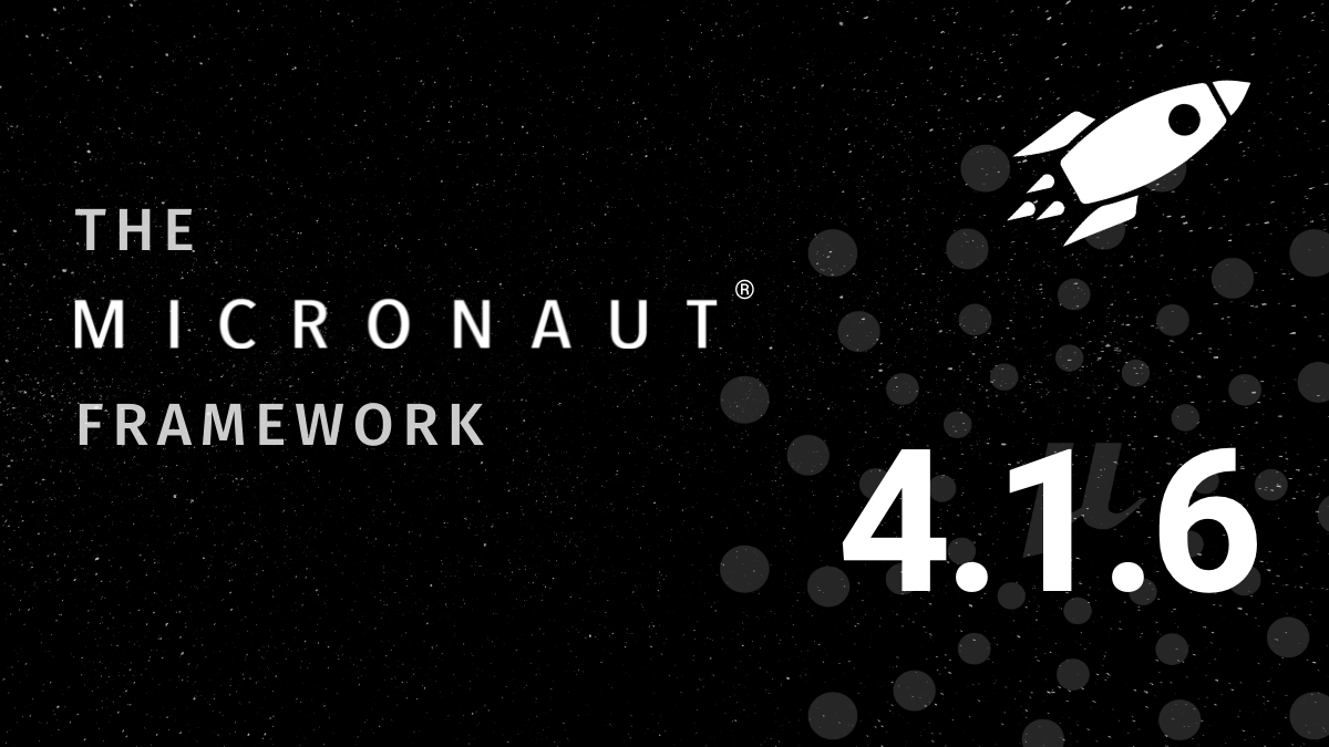 The Micronaut Foundation is excited to announce the release of Micronaut framework 4.1.6 Please see our latest blog post for more details. micronaut.io/2023/11/02/mic… #micronaut