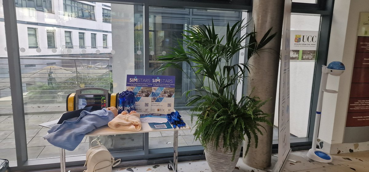 SimStarsIRL's tweet photo. Have the beautiful atrium of the Cork University Maternity Hospital as home today. Encouraging simulation training for improved care and maternal outcomes. @IrelandSouthWID #Simlation #IPE #ImprovingCare #TranslationalSim @StephRyng @DrRoryOBrien @CookeJohnP @NDTP_HSE @HrSswhg https://t.co/i51AyR30mR