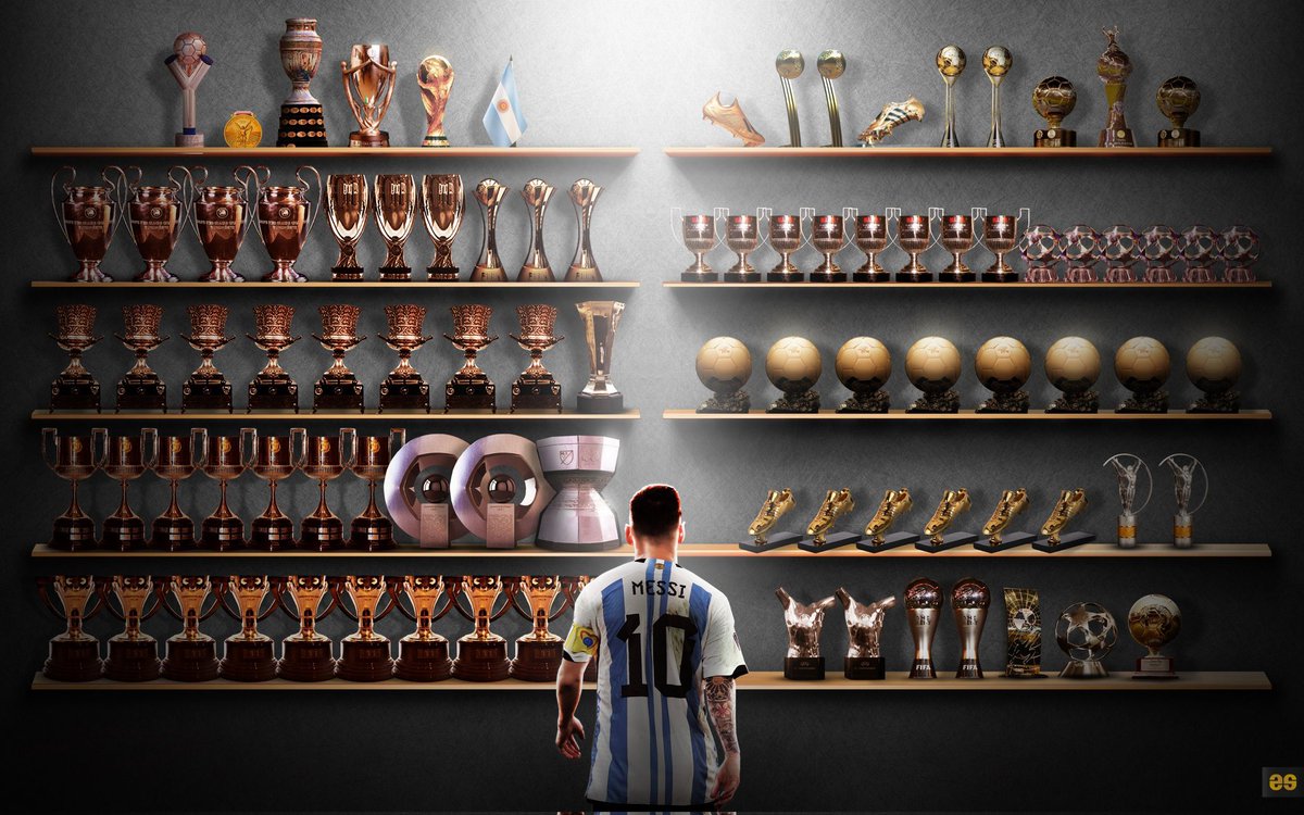 LM10MessiLM10's tweet photo. Messi's CV looks insane now.
- 8 ballon d'Ors
- 6 European Golden Boots
- 1 CA, 2 CA POTT
- 1 WC, 2 WC POTT
- 4 CLs and 12 leagues
- 50 goals in a league season &amp; 73 in a club season
- 91 goals in a calendar year
- 33 goals in 21 b2b matches
- Most Titles>44
Intimidatingly good🐐 https://t.co/ctRuadHDEV