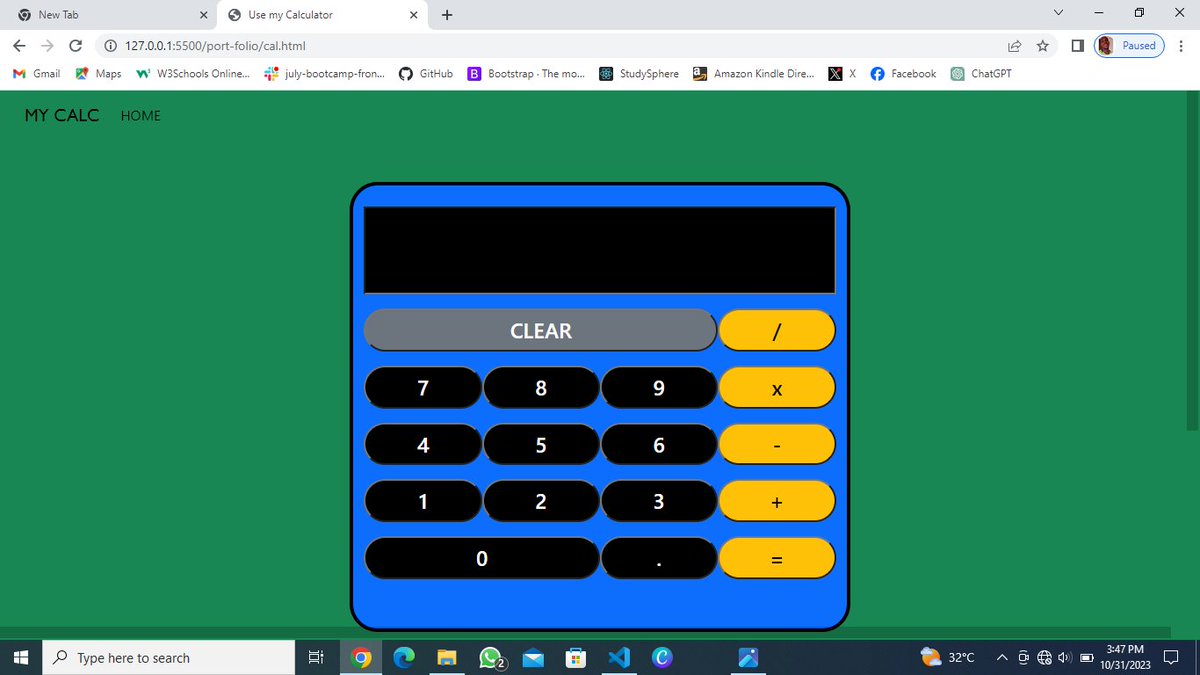 XBOT_developer's tweet image. My Basic Calculator
👇👇👇
bright-stephen.github.io/Port-folio/cal…